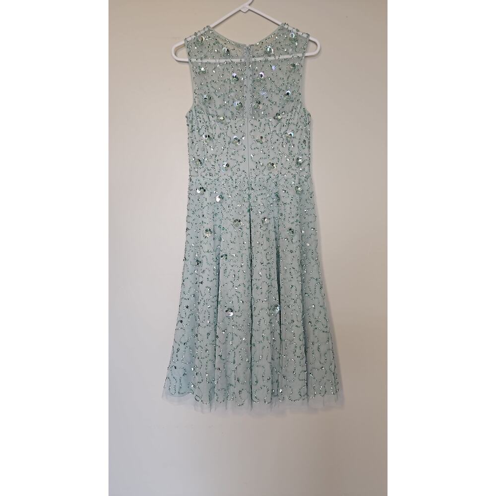 Adrianna Papell Illusion Beaded Mesh Dress - Picture 2 of 5